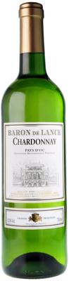 Вино белое сухое «Les Domaines Montariol Degroote Chardonnay Baron de Lance» 2013 г.