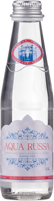 Вода негазированная «Aqua Russa» в стеклянной бутылке