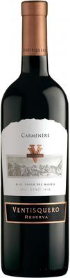 Вино красное сухое «Reserva Carmenere» 2014 г.