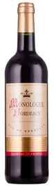 Вино красное сухое «Monologue Bordeaux Rouge»