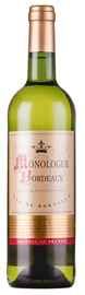 Вино белое сухое «Monologue Bordeaux Blanc»