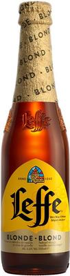 Пиво «Leffe Blonde, 0.33 л» в стеклянной бутылке