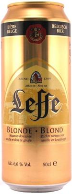 Пиво «Leffe Blonde» в жестяной банке