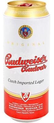 Пиво «Budweiser Budvar Svetly Lezak» в жестяной банке