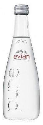 Вода негазированная «Evian, 0.33 л» стекло