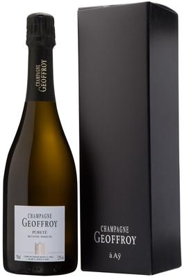 Шампанское белое брют «Champagne Geoffroy Purete Brut Nature Premier Cru» в подарочной упаковке