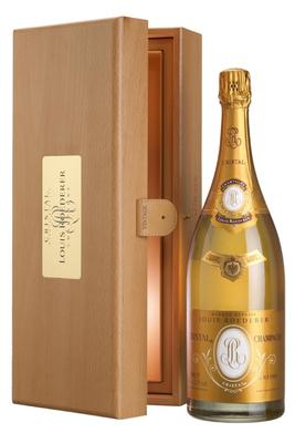 Вино игристое белое брют «Louis Roederer Cristal, 3 л» 2007 г., в деревянной упаковке