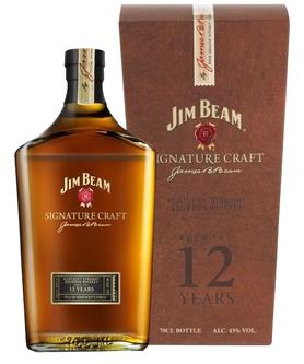 Виски американский «Jim Beam Signature Craft 12 Years Old» в подарочной упаковке