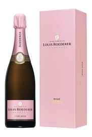 Вино игристое розовое брют «Louis Roederer Brut Rose» 2011 г. в подарочной упаковке