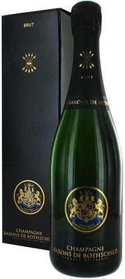 Шампанское белое брют «Barons de Rothschild, 1.5 л» в подарочной упаковке