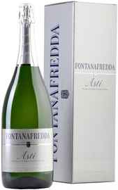 Вино игристое белое сладкое «Fontanafredda Asti» в подарочной упаковке