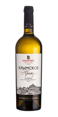Вино белое полусладкое «Крымское Премиум Шардоне»