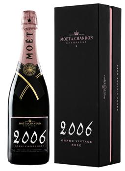 Шампанское розовое брют «Moet & Chandon Brut Vintage Rose» 2006 г., в подарочной упаковке