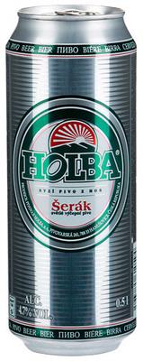 Пиво «Holba Serak» в жестяной банке
