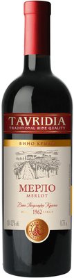 Вино красное полусладкое «Tavridia Merlot»