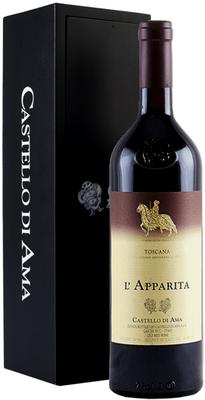 Вино красное сухое «Castello di Ama L'Apparita» 2011 г. в подарочной упаковке