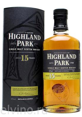 Виски шотландский «Highland Park 15 Years Old» в подарочной упаковке