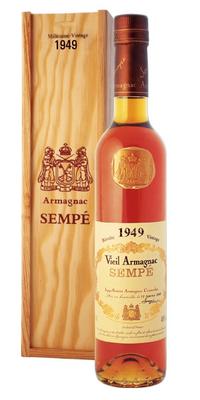 Арманьяк «Sempe Vieil Armagnac» 1949 г. в деревянной подарочной упаковке