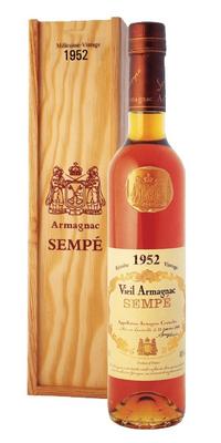 Арманьяк «Sempe Vieil Armagnac» 1952 г. в подарочной упаковке