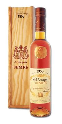 Арманьяк «Sempe Vieil Armagnac» 1953 г. в деревянной подарочной упаковке