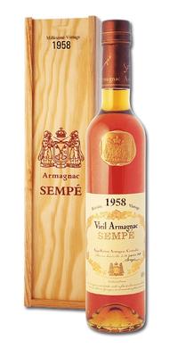 Арманьяк «Sempe Vieil Armagnac» 1958 г. в подарочной упаковке