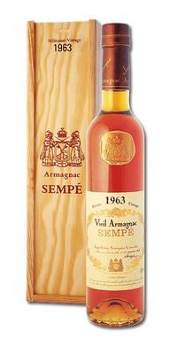 Арманьяк «Vieil Armagnac Sempe» 1963 г. в подарочной упаковке
