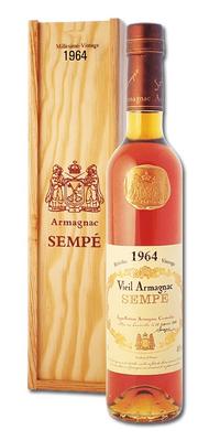 Арманьяк «Vieil Armagnac Sempe» 1964 г. в подарочной упаковке