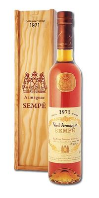 Арманьяк «Vieil Armagnac Sempe» 1971 г. в подарочной упаковке