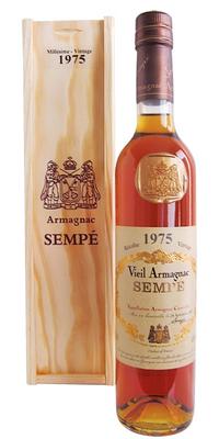 Арманьяк «Vieil Armagnac Sempe» 1975 г. в подарочной упаковке