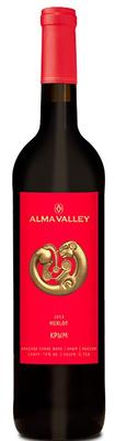 Вино красное сухое «Alma Valley Merlot, 0.375 л» 2014 г.