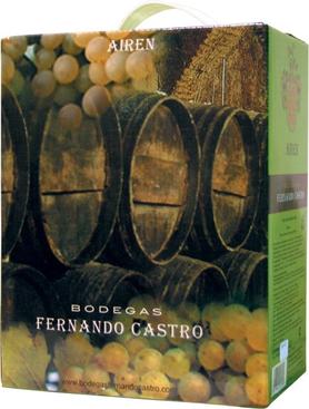 Вино белое полусладкое «Fernando Castro Airen BiB»