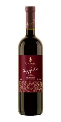 Вино красное сухое «Братья Асканели Мукузани» 2014 г.