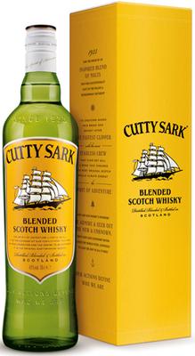 Виски шотландский «Cutty Sark, 1 л» в подарочной упаковке