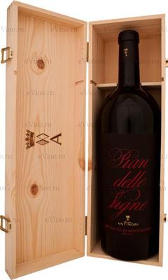 Вино красное сухое «Pian Delle Vigne Brunello di Montalcino» 2004 г. в подарочной упаковке