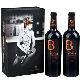 Набор из 2 бутылок красного сухого вина «Adega de Borba Premium» 2010 г., в подарочной упаковке