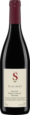 Вино красное сухое «Schubert Pinot Noir Marion’s Vineyard» 2013 г.