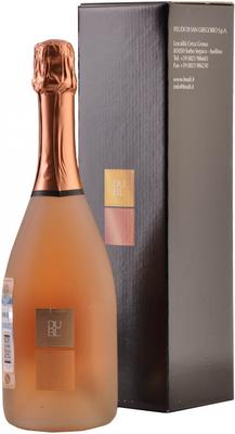 Вино игристое розовое брют «Feudi di San Gregorio Dubl Rosato Brut» в подарочной упаковке