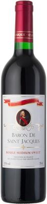 Вино красное полусладкое «Baron De Saint Jacgues Rouge Medium Sweet»