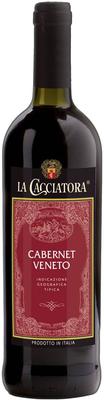 Вино красное сухое «La Cacciatora Cabernet Veneto»