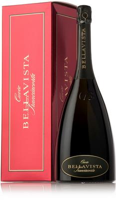 Вино игристое белое брют «Bellavista Franciacorta Cuvee Brut» в подарочной упаковке