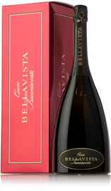 Вино игристое белое брют «Bellavista Franciacorta Cuvee Brut» в подарочной упаковке