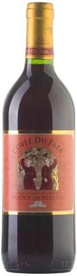 Вино столовое красное полусладкое «Cuvеe du Papa Rouge Moelleux»