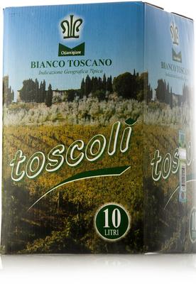 Вино белое сухое «Chiantigiane Toscoli Bianco Toscano»