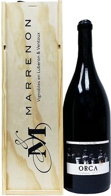 Вино красное сухое «Marrenon Оrca Ventoux» 2014 г. в подарочной упаковке
