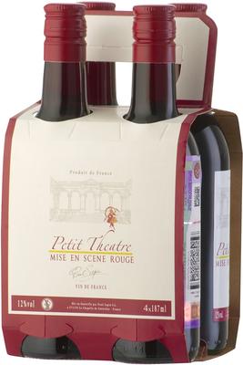 Вино красное сухое «Paul Sapin Petit Theatre Mise en Scene» подарочный набор из 4-х бутылок