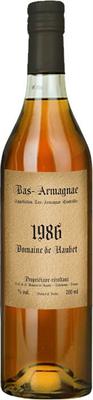 Арманьяк «Domaine de Haubet Bas-Armagnac, 0.7 л» 1986 г.