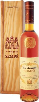 Арманьяк «Sempe Vieil Armagnac» 1954 г., в деревянной подарочной упаковке