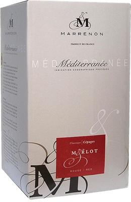 Вино красное сухое «Merlot Mediterane» 2013 г.