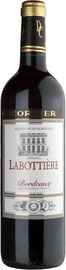 Вино красное сухое «Labottiere Bordeaux» 2014 г.