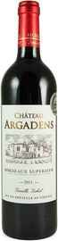 Вино красное сухое «Chateau Argadens Rouge» 2011 г. с защищенным географическим указанием